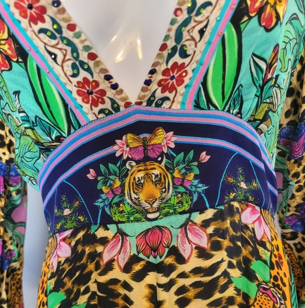 Camilla The Jungle Book Long Dress With Bell Sleeve, BNWT, Size M - Picture 5 of 12